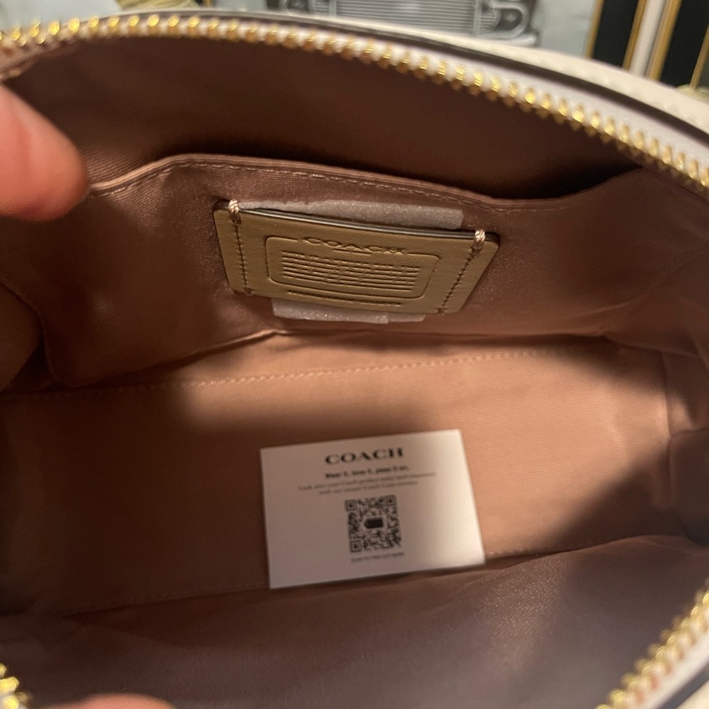 NWT Coach Handbag Madi Crossbody With Ladybug Floral Print Gold. Retail $400. - Picture 11 of 13